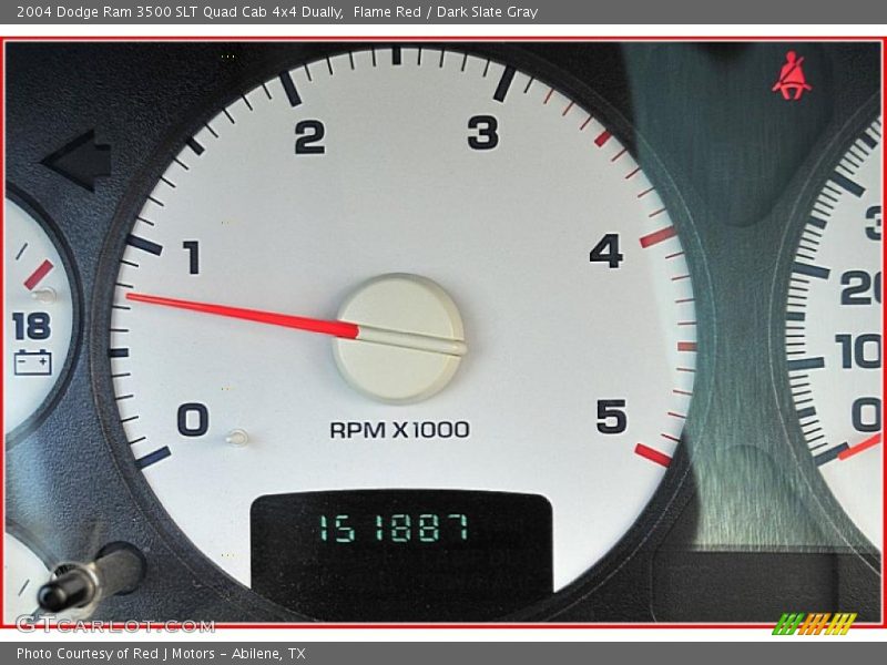 Flame Red / Dark Slate Gray 2004 Dodge Ram 3500 SLT Quad Cab 4x4 Dually