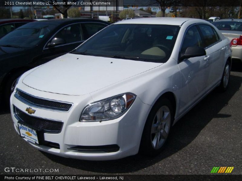 Summit White / Cocoa/Cashmere 2011 Chevrolet Malibu LS