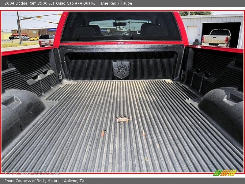 Flame Red / Taupe 2004 Dodge Ram 3500 SLT Quad Cab 4x4 Dually