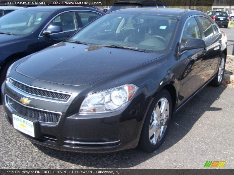 Black Granite Metallic / Ebony 2011 Chevrolet Malibu LT