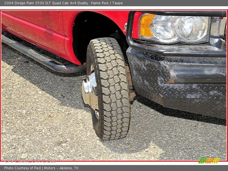 Flame Red / Taupe 2004 Dodge Ram 3500 SLT Quad Cab 4x4 Dually