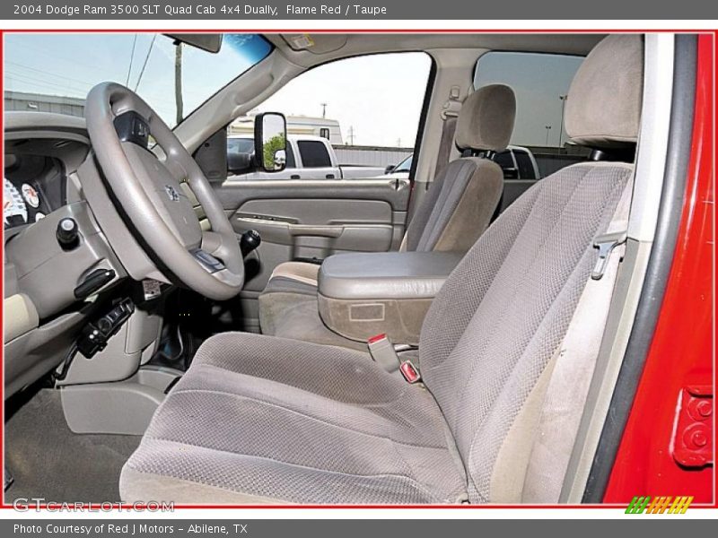 Flame Red / Taupe 2004 Dodge Ram 3500 SLT Quad Cab 4x4 Dually