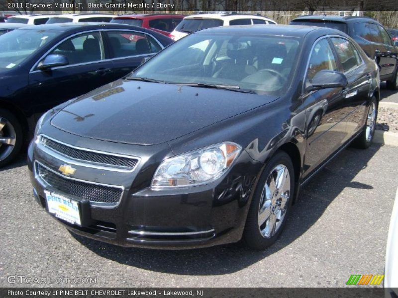 Black Granite Metallic / Ebony 2011 Chevrolet Malibu LT