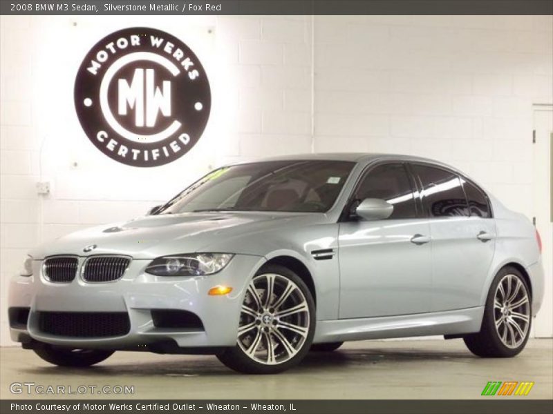 Silverstone Metallic / Fox Red 2008 BMW M3 Sedan