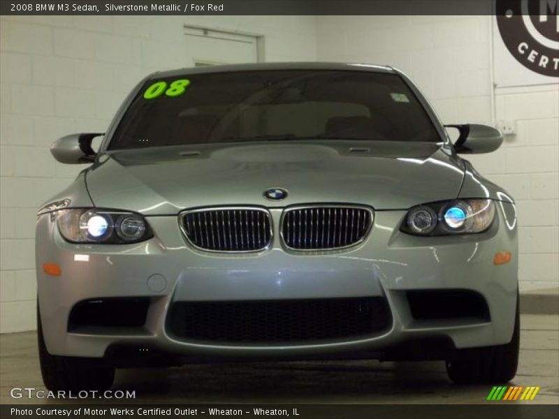 Silverstone Metallic / Fox Red 2008 BMW M3 Sedan