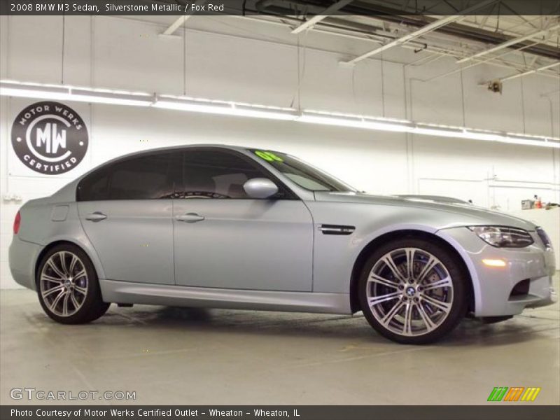 Silverstone Metallic / Fox Red 2008 BMW M3 Sedan