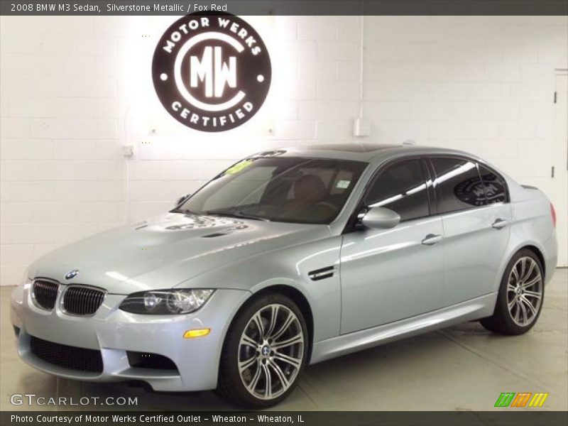 Silverstone Metallic / Fox Red 2008 BMW M3 Sedan