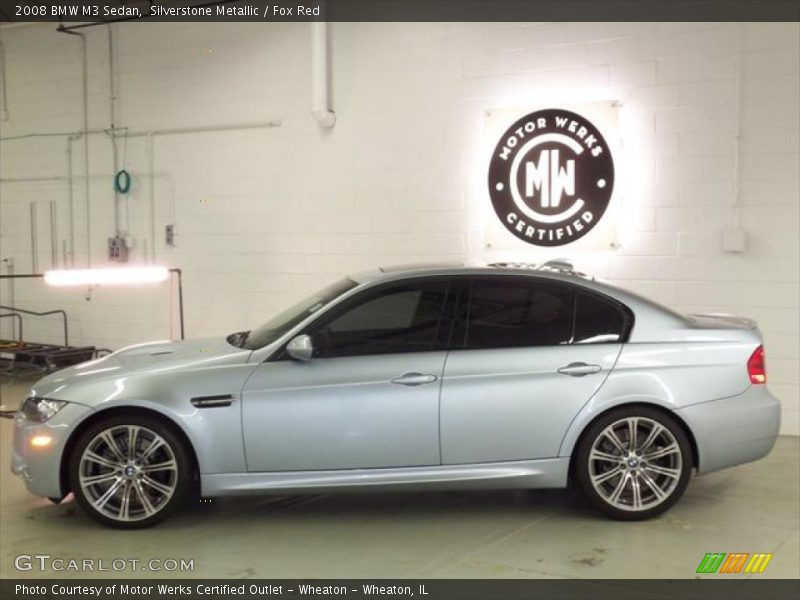 Silverstone Metallic / Fox Red 2008 BMW M3 Sedan
