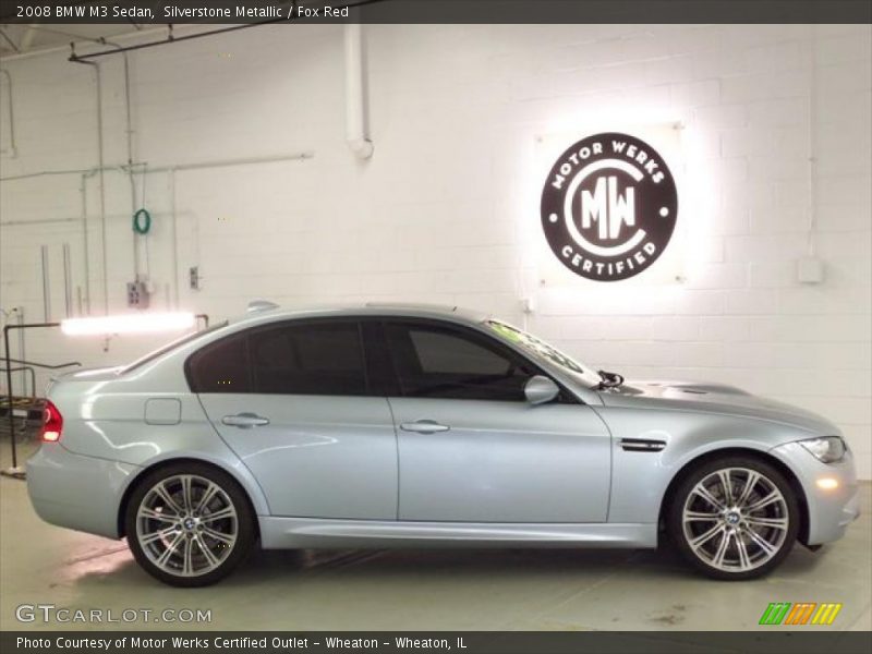 Silverstone Metallic / Fox Red 2008 BMW M3 Sedan