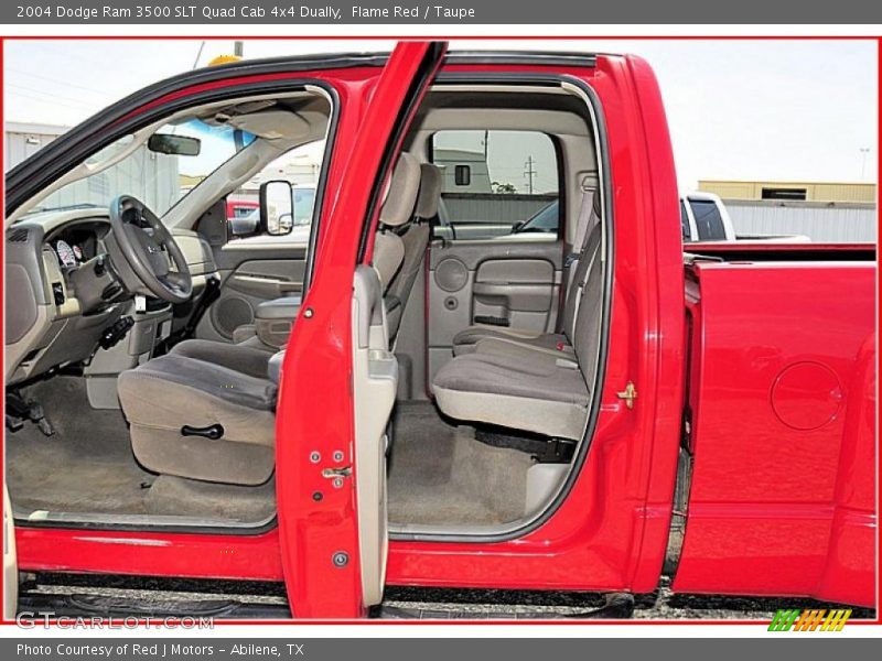 Flame Red / Taupe 2004 Dodge Ram 3500 SLT Quad Cab 4x4 Dually