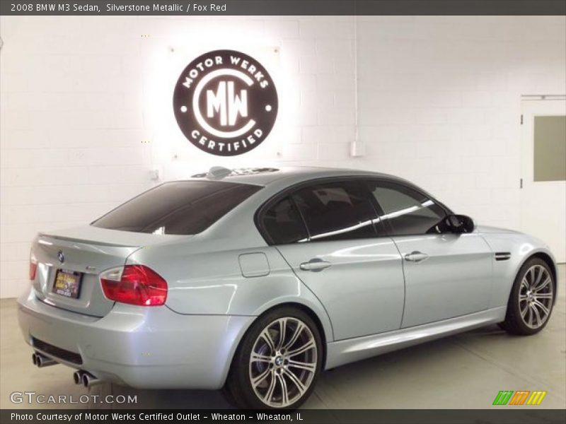 Silverstone Metallic / Fox Red 2008 BMW M3 Sedan