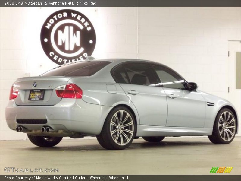 Silverstone Metallic / Fox Red 2008 BMW M3 Sedan