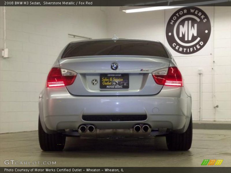 Silverstone Metallic / Fox Red 2008 BMW M3 Sedan