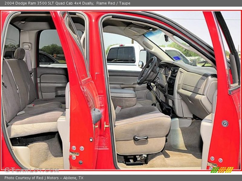 Flame Red / Taupe 2004 Dodge Ram 3500 SLT Quad Cab 4x4 Dually