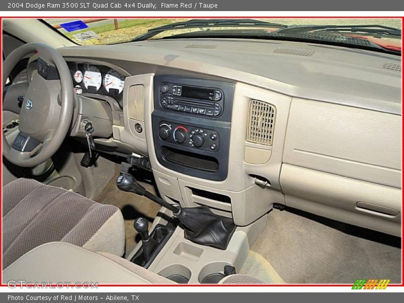 Flame Red / Taupe 2004 Dodge Ram 3500 SLT Quad Cab 4x4 Dually