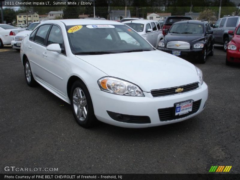 Summit White / Ebony 2011 Chevrolet Impala LT