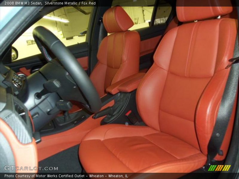  2008 M3 Sedan Fox Red Interior