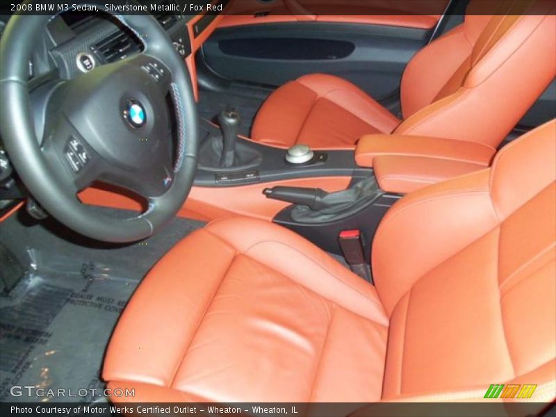  2008 M3 Sedan Fox Red Interior