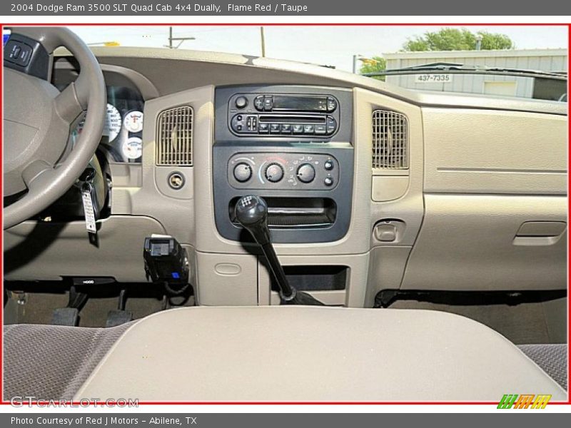 Flame Red / Taupe 2004 Dodge Ram 3500 SLT Quad Cab 4x4 Dually