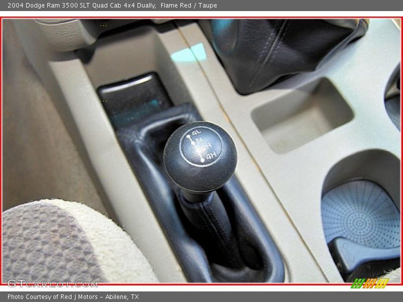 Flame Red / Taupe 2004 Dodge Ram 3500 SLT Quad Cab 4x4 Dually