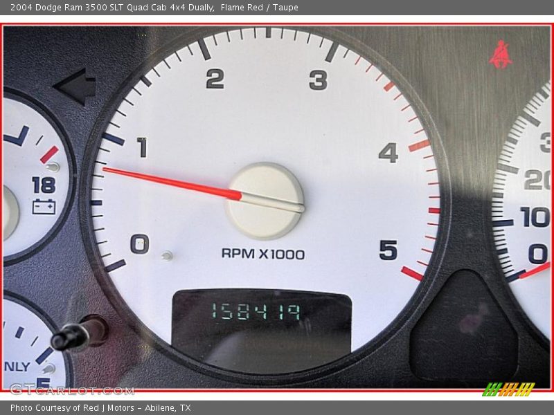 Flame Red / Taupe 2004 Dodge Ram 3500 SLT Quad Cab 4x4 Dually