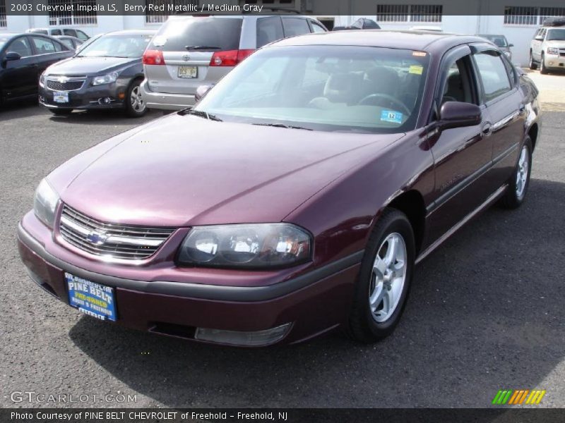 Berry Red Metallic / Medium Gray 2003 Chevrolet Impala LS