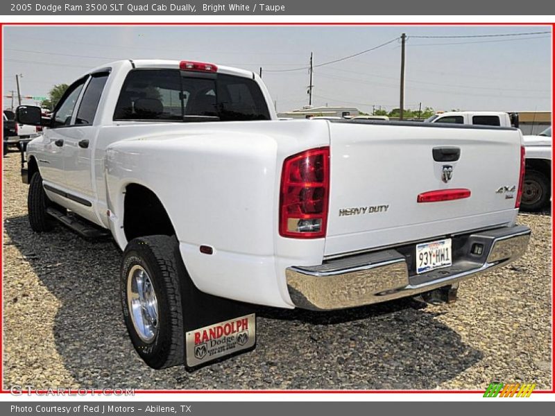 Bright White / Taupe 2005 Dodge Ram 3500 SLT Quad Cab Dually