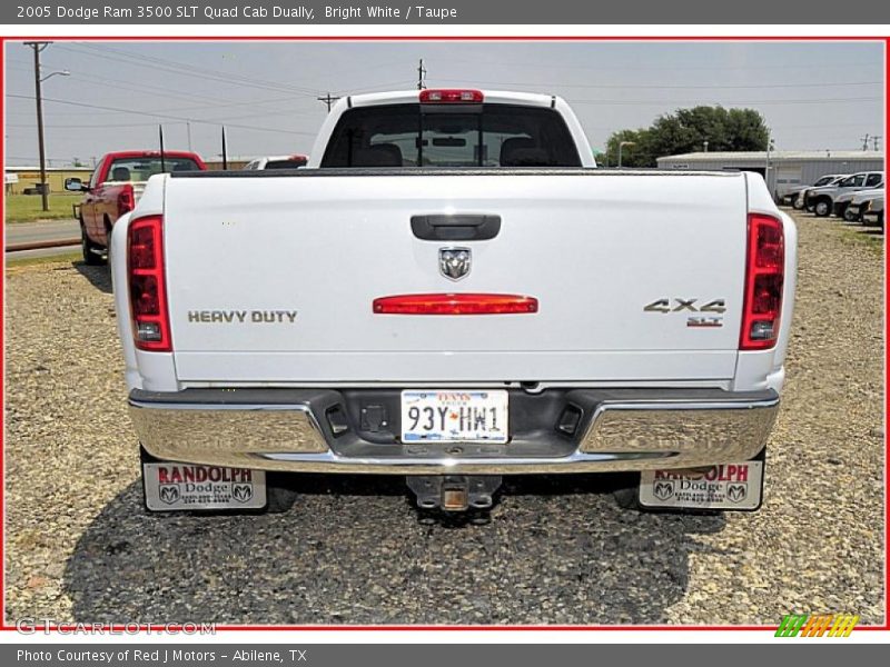 Bright White / Taupe 2005 Dodge Ram 3500 SLT Quad Cab Dually