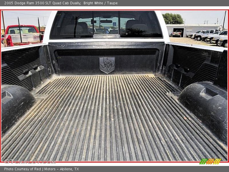 Bright White / Taupe 2005 Dodge Ram 3500 SLT Quad Cab Dually