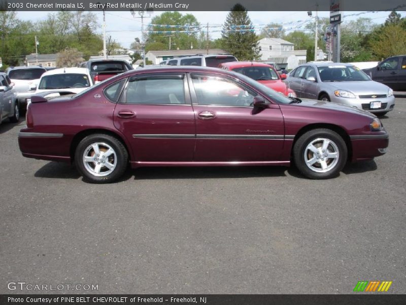 Berry Red Metallic / Medium Gray 2003 Chevrolet Impala LS