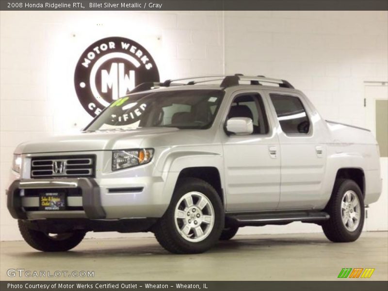 Billet Silver Metallic / Gray 2008 Honda Ridgeline RTL