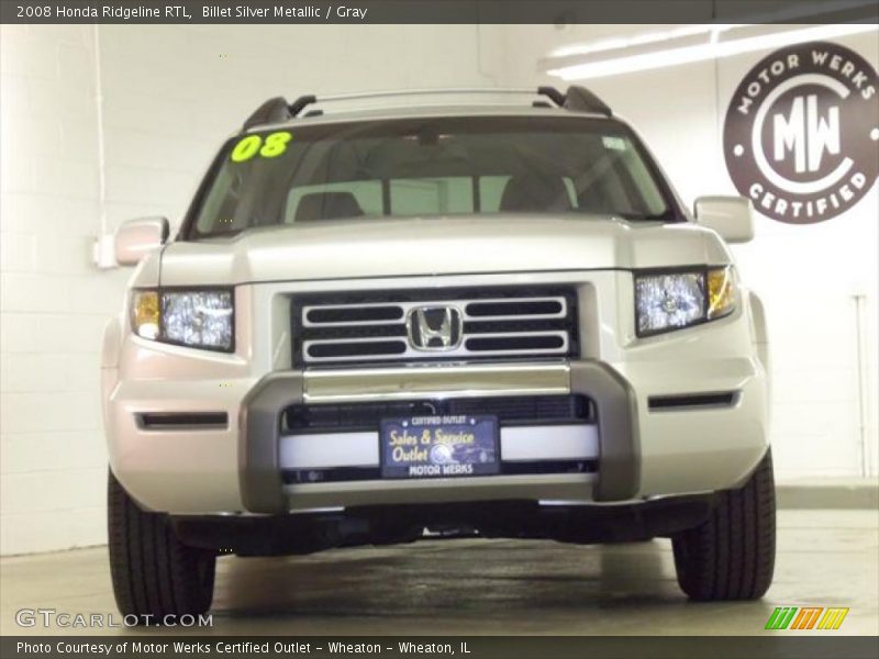 Billet Silver Metallic / Gray 2008 Honda Ridgeline RTL