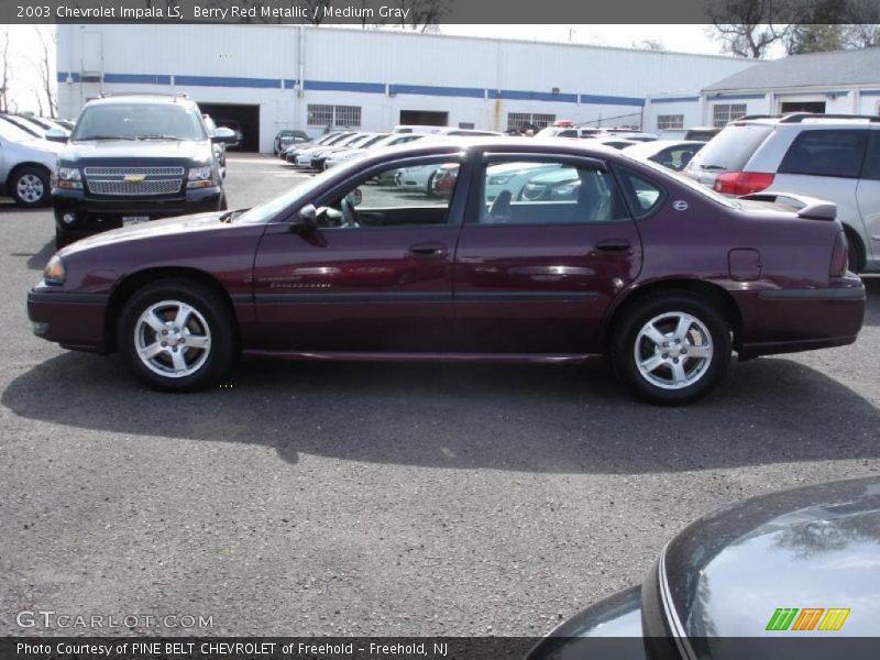 Berry Red Metallic / Medium Gray 2003 Chevrolet Impala LS