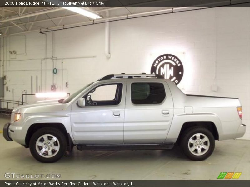 Billet Silver Metallic / Gray 2008 Honda Ridgeline RTL