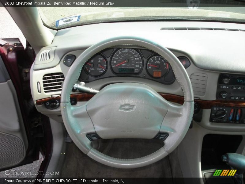 Berry Red Metallic / Medium Gray 2003 Chevrolet Impala LS