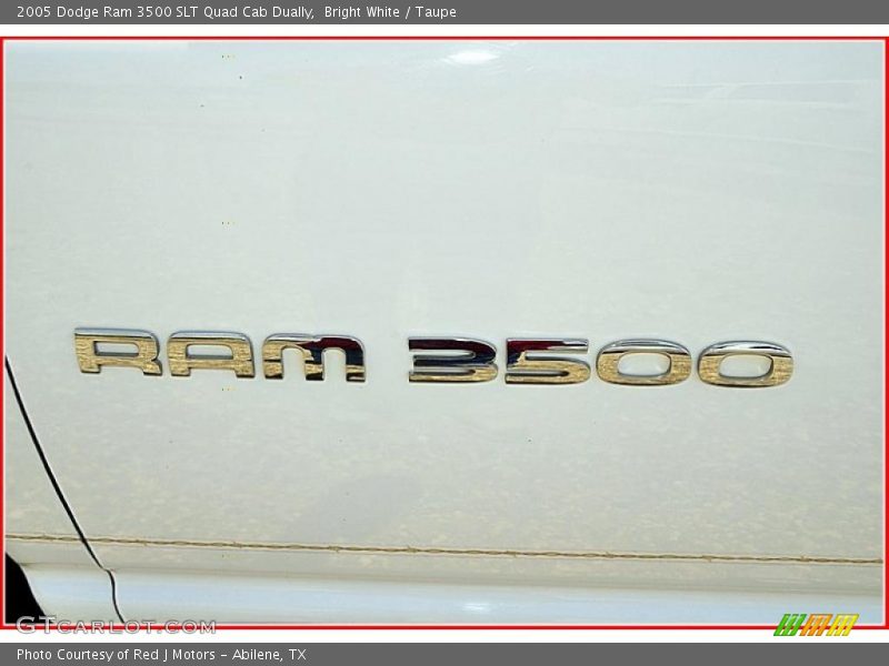Bright White / Taupe 2005 Dodge Ram 3500 SLT Quad Cab Dually