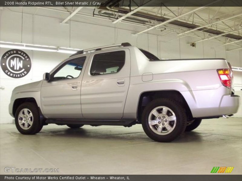 Billet Silver Metallic / Gray 2008 Honda Ridgeline RTL
