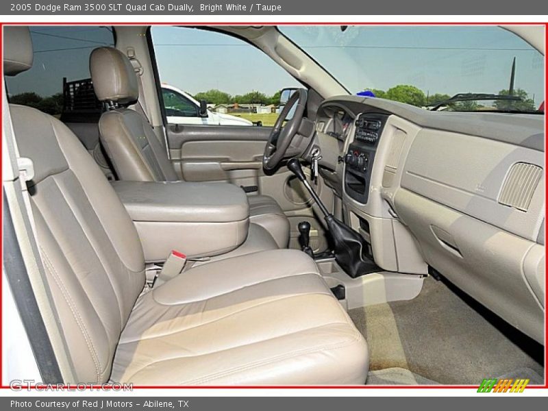 Bright White / Taupe 2005 Dodge Ram 3500 SLT Quad Cab Dually