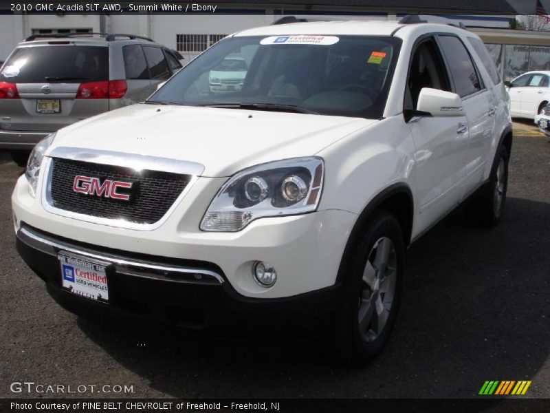 Summit White / Ebony 2010 GMC Acadia SLT AWD