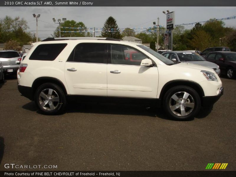Summit White / Ebony 2010 GMC Acadia SLT AWD