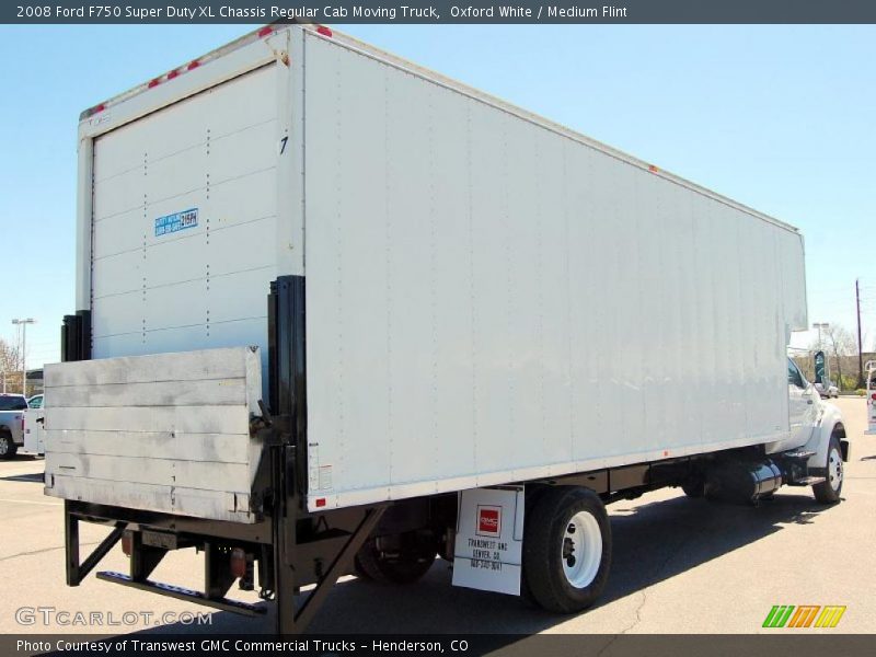  2008 F750 Super Duty XL Chassis Regular Cab Moving Truck Oxford White