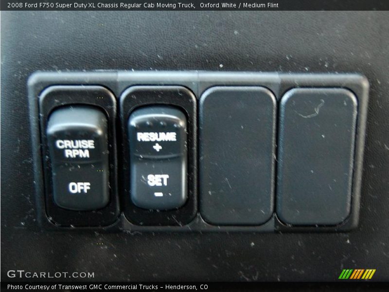 Oxford White / Medium Flint 2008 Ford F750 Super Duty XL Chassis Regular Cab Moving Truck