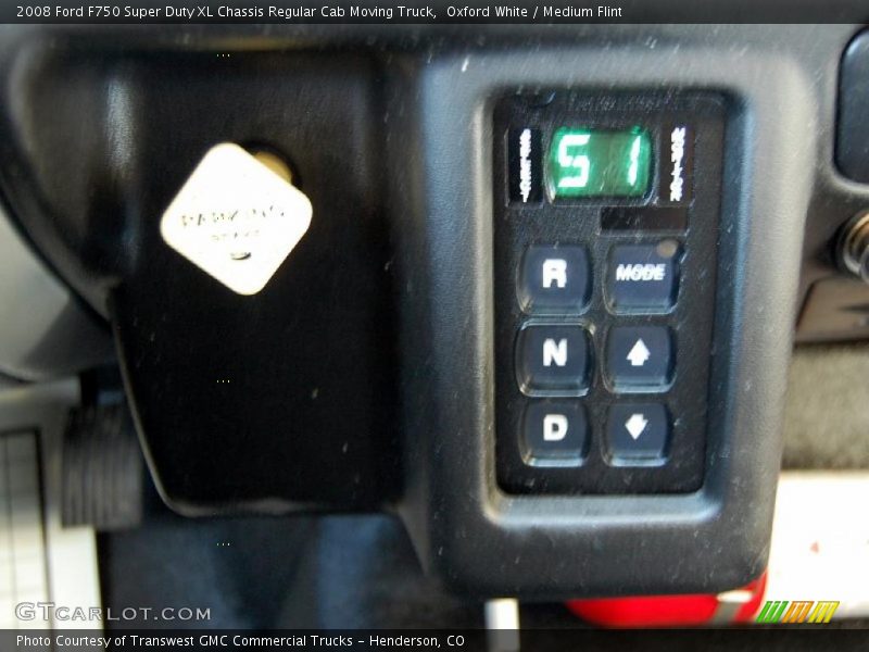 Oxford White / Medium Flint 2008 Ford F750 Super Duty XL Chassis Regular Cab Moving Truck