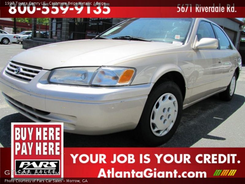 Cashmere Beige Metallic / Beige 1997 Toyota Camry LE
