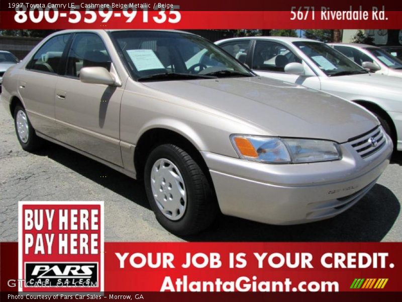 Cashmere Beige Metallic / Beige 1997 Toyota Camry LE
