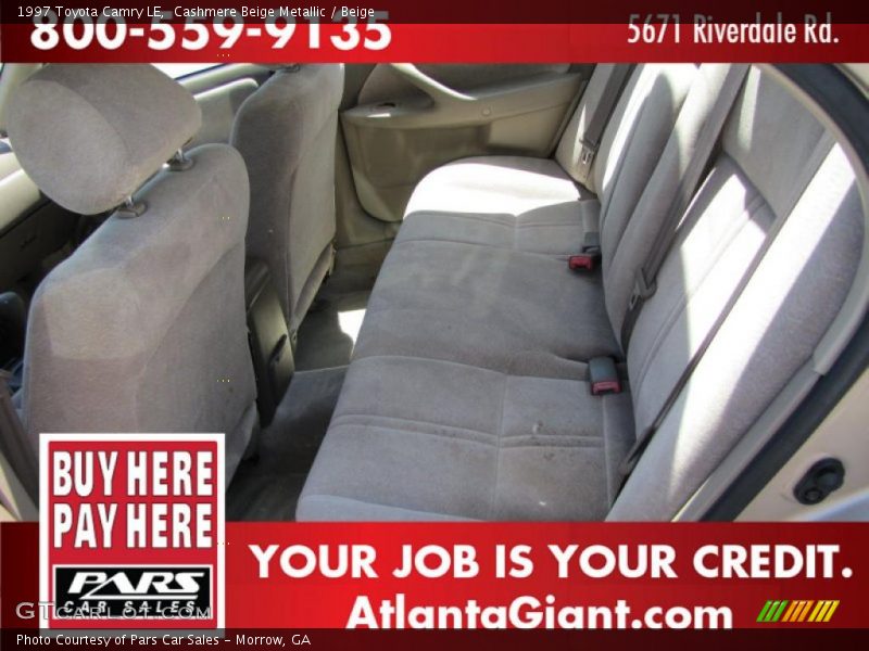 Cashmere Beige Metallic / Beige 1997 Toyota Camry LE