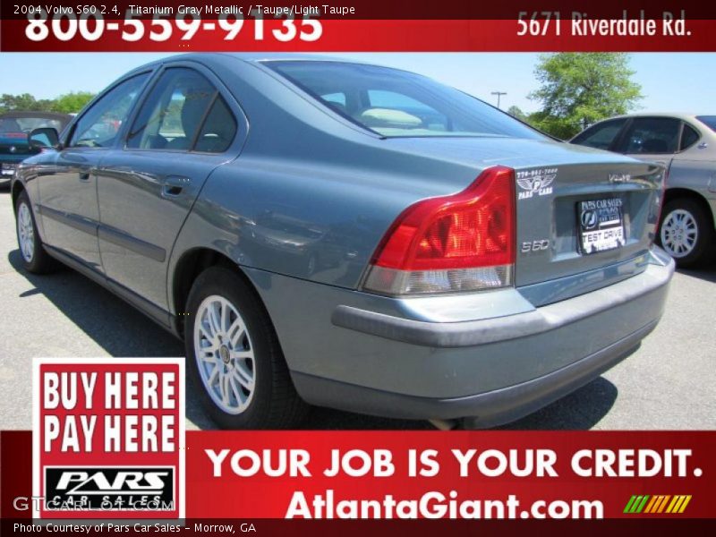 Titanium Gray Metallic / Taupe/Light Taupe 2004 Volvo S60 2.4