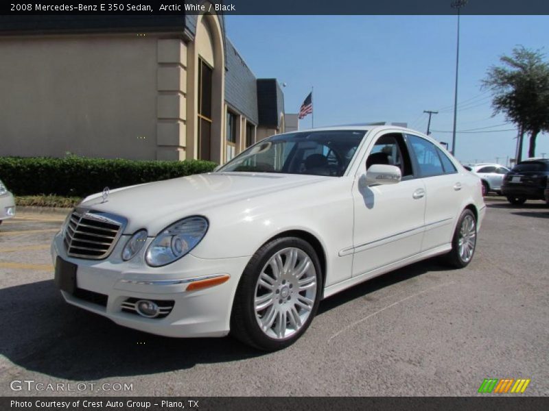 Arctic White / Black 2008 Mercedes-Benz E 350 Sedan
