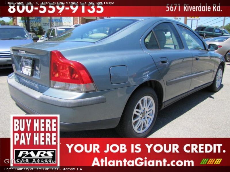 Titanium Gray Metallic / Taupe/Light Taupe 2004 Volvo S60 2.4