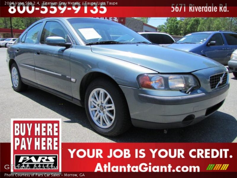 Titanium Gray Metallic / Taupe/Light Taupe 2004 Volvo S60 2.4